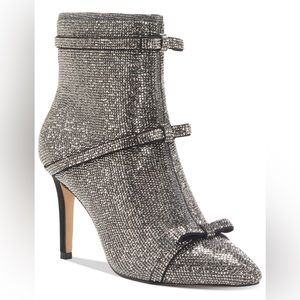 INC Womens International Concepts Shoes Inc Isauria Stiletto Booties Rhinestone